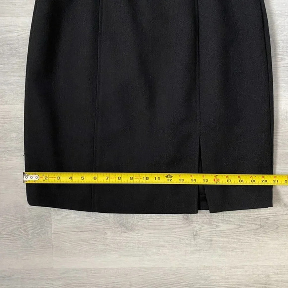 Vintage Jeremy Scott Braemar Dark Grey Dress Size 12 Tight Weave Lined 🇨🇦 - Picture 12 of 17